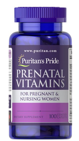 Вітаміни для вагітних Puritan's Pride Prenatal Vitamins, 100 каплет
