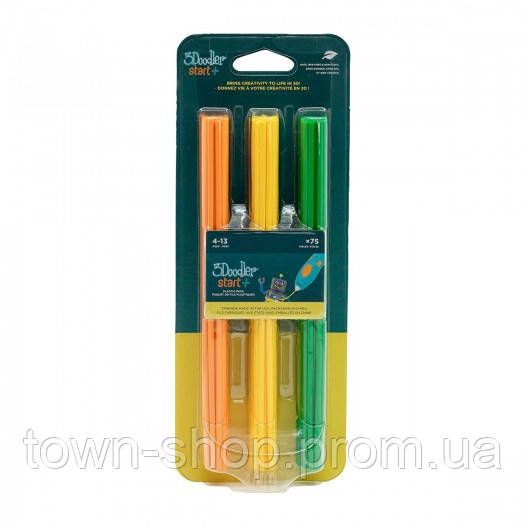 Набор стержней для 3D-ручки 3Doodler Start  - Микс (75 шт: оранжевый, желтый, зеленый) | Зображення 1