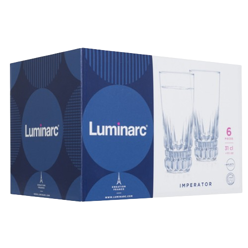 Набір склянок Imperator 310мл 6шт високі 6332416 Luminarc | Зображення 1
