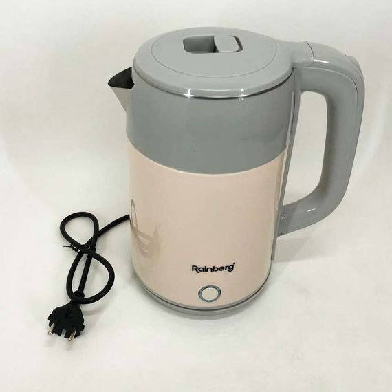 Электрочайник дисковый Rainberg RB-2244 2000 Вт 2л, стильный электрический чайник. WU-672 Цвет: розовый | Зображення 9