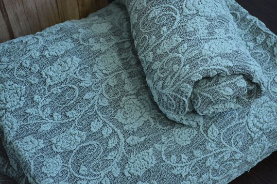 Жакардовий чохол на кутовий диван Roza без спідниці М'ятний | Зображення 1