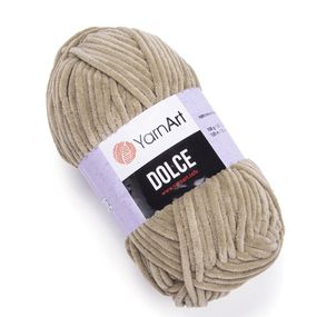 YarnArt Dolce 798 бежевая ярнарт дольче плюшевая пряжа для вязания