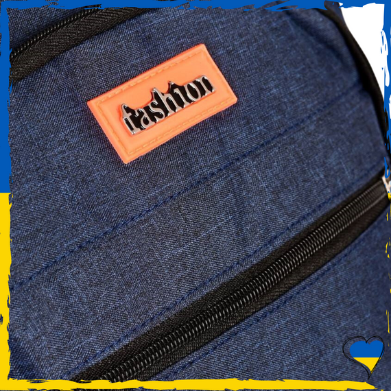 Рюкзак синій універсальний, повсякденний, шкільний, вмісткий. Унісекс | Зображення 2