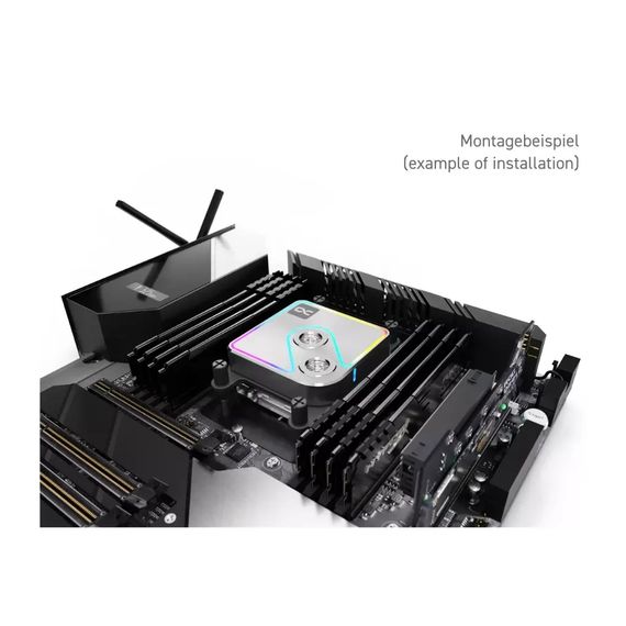 Водоблок Alphacool Core 1 Aurora Silver - AM4 / AM5 Intel LGA 1700 / LGA 1851 (13447) | Зображення 4