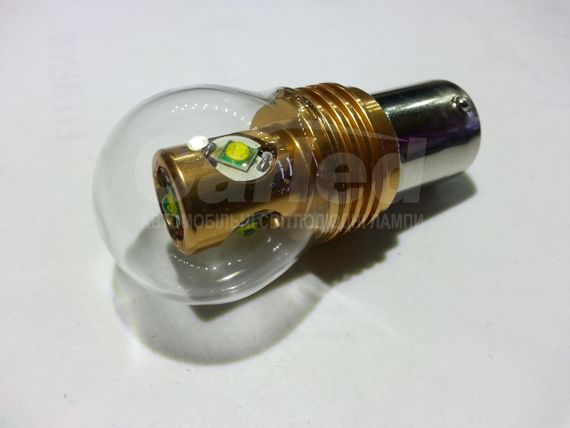 Светодиодная автолампа 1156(P21W)-S25-BA15s, 20W WHITE (480Lm) (CREE LED)  одноконтактная