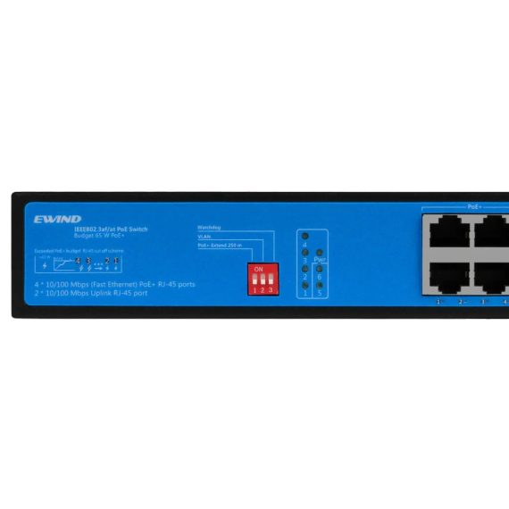 Ewind EW-S1906CF-AP POE Комутатор 6 портів некерований | Зображення 2