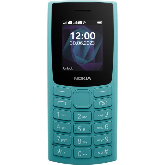 Мобільний телефон Nokia 105 SS 2023 Cyan | Зображення 1