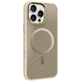 Чохол TPU+PC Carbon Mirage with Magnetic Fit для Apple iPhone 16 Pro (6.3") Antique White