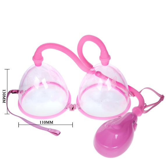 Вакуумна помпа для грудей - Breast Pump Enlarge With Twin Cups Vibrating | Зображення 5