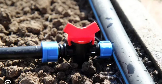 Стартовый кран зажимной для ленты капельного полива | Зображення 1