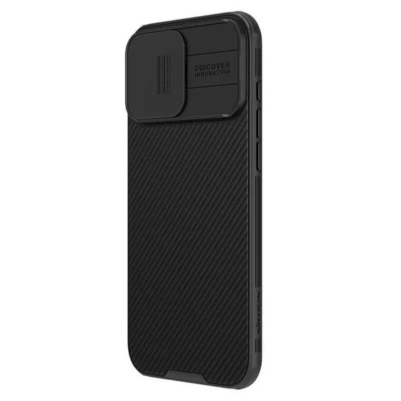 Карбонова накладка Nillkin CamShield Pro Magnetic для Apple iPhone 16 Pro (6.3") Black | Зображення 1
