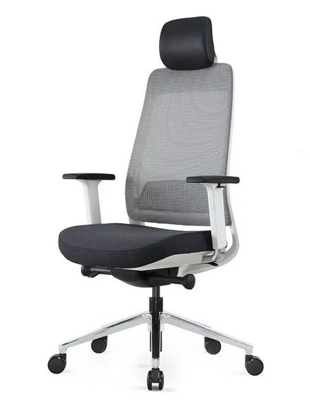 Кресло офисное KreslaLux FILO-A1 WHITEGrayBLACK | Зображення 1