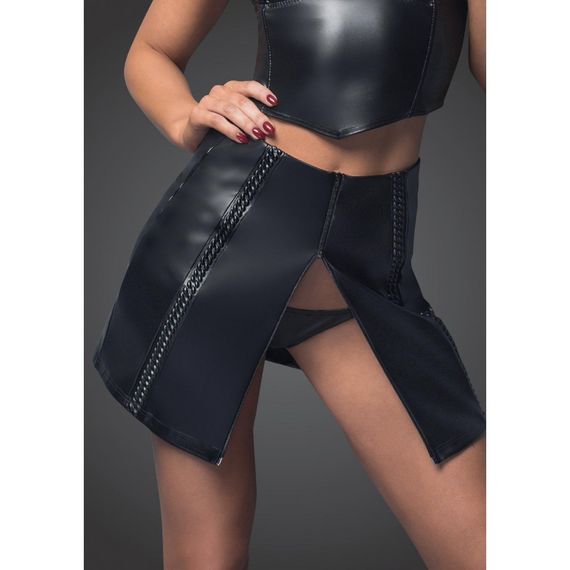 Спідниця на блискавці F171 Noir Handmade S, Черный