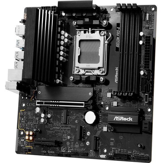 ASRock B850M Pro-A (AM5/B850, 4*DDR5, PCIex16, HDMI/DP, 4xSATA,3xM.2, 2.5GLan, mATX)