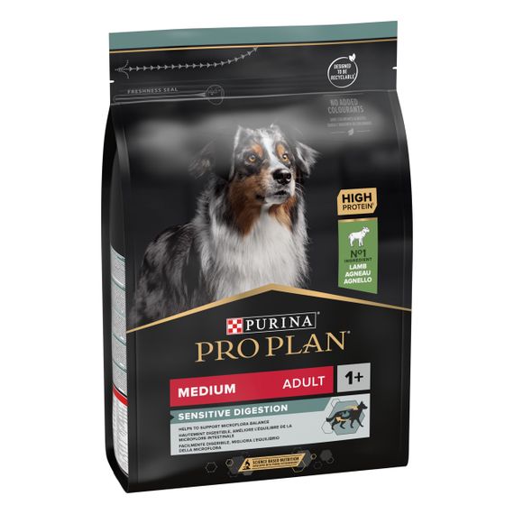 Сухой корм для собак средних пород с ягненком Purina Pro Plan Medium Sensitive Digestion 14 кг | Зображення 1