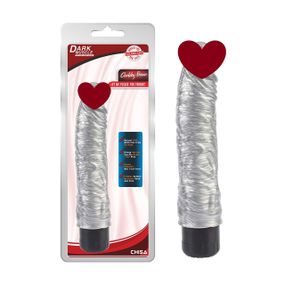 Вібратор із яскраво вираженою головкою Chisa Dark Muscle Chubby Beau, сріблястий Sex Aura