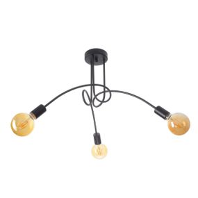 Люстра лофт потолочная в спальню Е27 60W BK (BR-01 604C/3)