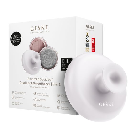Набор по уходу за стопами с ручкой GESKE Dual Foot Smoothener 9в1 starlight, Бежевый