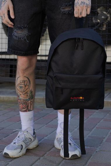 Повсякденний рюкзак шкільний Without Compact з принтом RedBull Black
