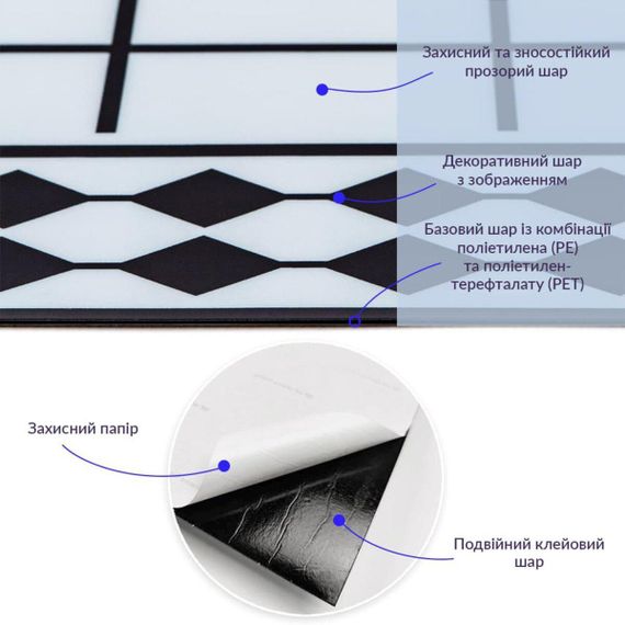 Самоклеющаяся виниловая плитка 600х600х1,5мм, цена за 1 шт. (СВП-209) Глянец SW-00000516 | Зображення 1