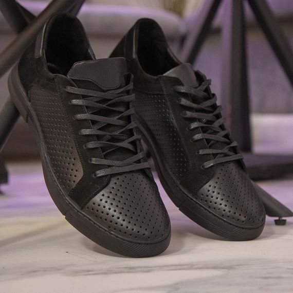 Чорні чоловічі кеди великий розмір 46 47 48 49 | Зображення 2