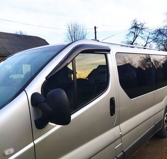 Вітровики (2 шт., EuroCap) для Opel Vivaro 2001-2015 рр | Зображення 4