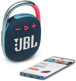 Портативна акустика JBL Clip 4 Blue Coral (JBLCLIP4BLUP) (JBLCLIP4BLUP)