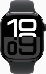Смарт-годинник Apple Watch Series 10 GPS 46mm Jet Black Alu. Case w. Black Sport Band - S/M (MWWP3)