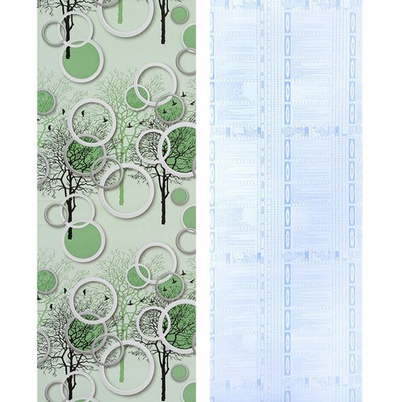 Плівка самоклеюча на паперовій основі 0,45х10м х 0,07мм Чорні та зелені дерева SW-00002440 | Зображення 4