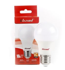 Лампа світлодіодна LED Glob A60 10W 4200K E27 220V (442-A60-2710)