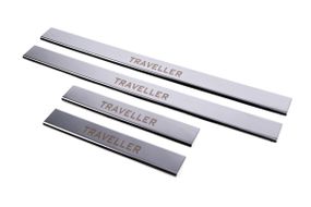 Накладки на дверні пороги Carmos (4 шт) для Peugeot Traveller 2017-2024 рр