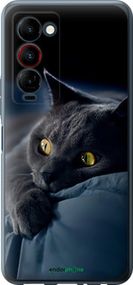 Чохол на Tecno Camon 18 Premier Димчастий кіт "825u-2652-2448"