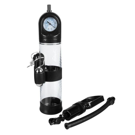 Вакуумна помпа з вібрацією Boss Series: Powerpump MASTER Vibrating - Black&Clear, BS6000034 sexstyle | Зображення 4