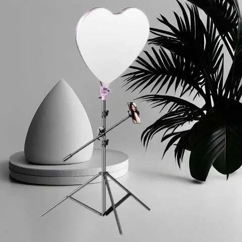 Кольцевая светодиодная Led Лампа/ Светильник Сердце RL-520 (40*42cm) | Зображення 2