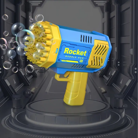 Дитячий пістолет для мильних бульбашок із підсвіткою, мильний пістолет для видування мильних бульбашок | Зображення 1