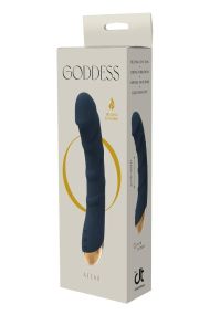 Вибратор с функцией нагрева и рельефом Dream Тoys Goddess Collection Atlas синий Sex Aura