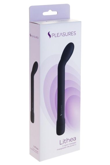 Тонкий вібратор для точки G S Pleasures Lithea Black, 7 режимів Sex Aura | Зображення 2