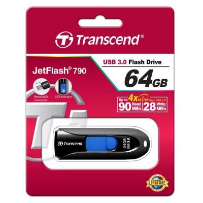 Flash Drive Transcend JetFlash 790 64GB (TS64GJF790K) Black | Зображення 4