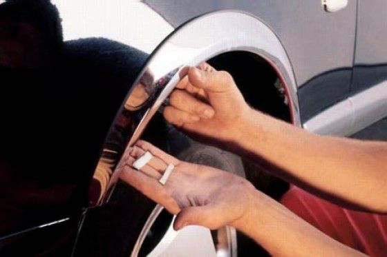 Накладки на арки (4 шт, нерж) 1 двері для Peugeot Bipper 2008-2024 рр | Зображення 7