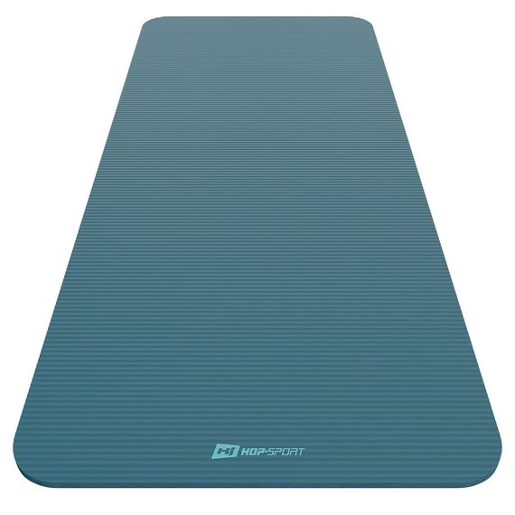 Коврик для йоги Hop-Sport HS-NB016GM NBR 1,5см темний морський | Зображення 8
