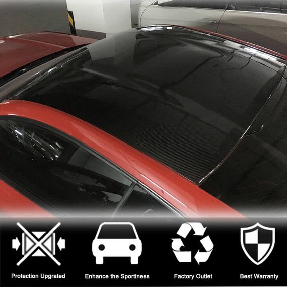 Накладка на крышу Карбон для Ford Mustang 2015-2023 гг | Зображення 1