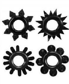 Набор эрекционных колец Cock Rings Set, Black Sex Aura