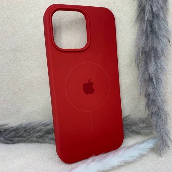Чохол м'який Iphone 14 Pro Max MagSafe SoftTouch Протиударний Червоний