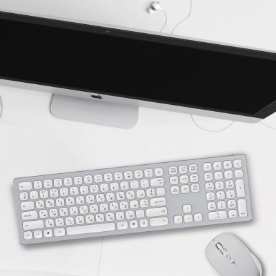 Клавиатура OfficePro SK1550 Wireless White (SK1550W) | Зображення 3