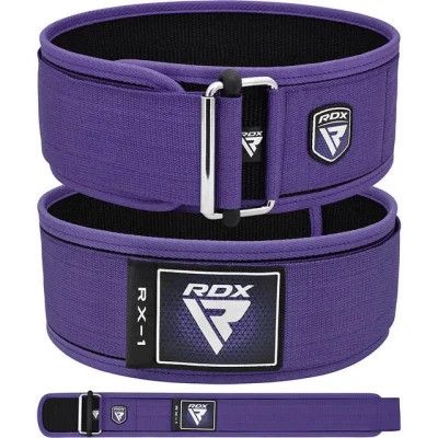 Атлетический пояс RDX RX1 Weight Lifting Belt Purple XS (WBS-RX1PR-XS) | Зображення 1
