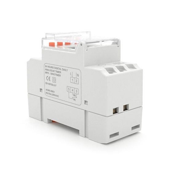 Реле часу Sinotimer TM929BK, 24 години, на DIN-рейку, LCD, програмований, змінна батарея, 30А, 85-265V, 87х65х35 мм | Зображення 2