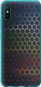 Чехол на Xiaomi Redmi 9A Переливающиеся соты "498u-2034-17620"