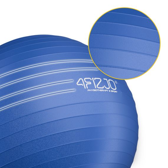 М'яч для фітнесу (фітбол) 4FIZJO 85 см Anti-Burst Blue (P-5907739316400) | Зображення 9