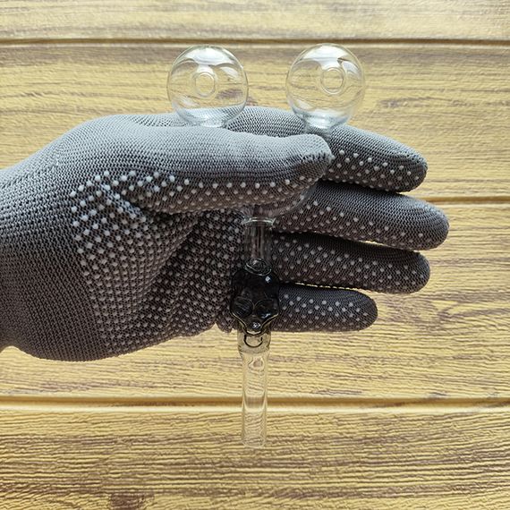 Стеклянная трубка Skull Double Oil Black | Зображення 2