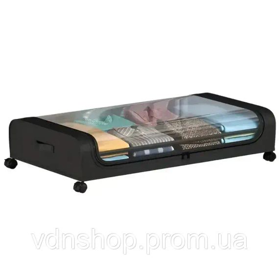 Контейнер для зберігання під ліжком Festiwell із коліщатками. Підкроватний органайзер із пластику (Festiwell)